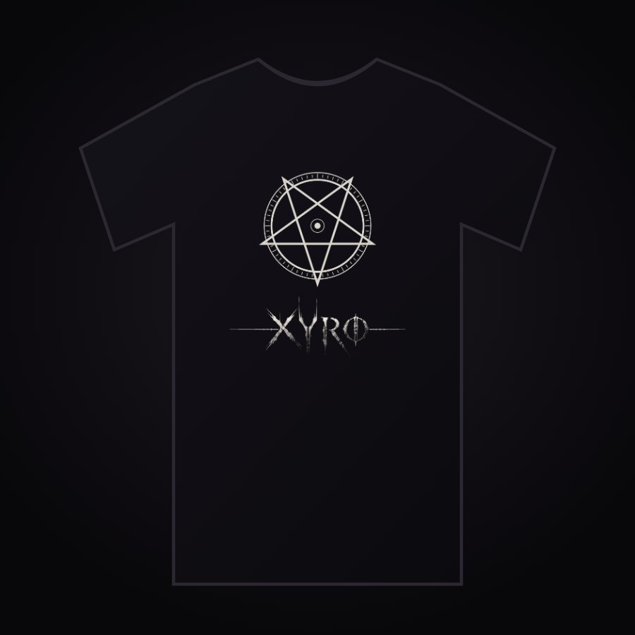 XYRO pentacle tee, black
